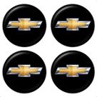 Kit 4 Emblema Adesivo De Calota Roda Chevrolet Resinado 48mm
