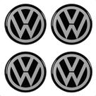 Kit 4 Emblema Calota Roda Volkswagen Adesivo Resinado 48mm