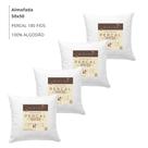 Kit 4 Enchimento Recheio Almofadas Refil 50x50 Percal 180F Br Ninara