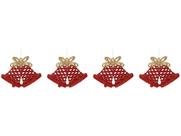 Kit 4 Enfeites para Árvore de Natal Sino 1517827