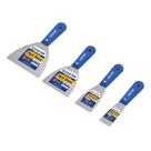 Kit 4 Epátulas Inox Gesseiro/Pintor 12cm 10cm 6cm 4cm Castor