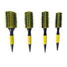 Kit 4 Escovas Kit Cabelo Com Cerdas Profissionais
