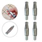 Kit 4 Esguicho Regulável Para Mangueira 1/2 Pol Em Metal Zamak