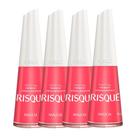Kit 4 Esmalte Risqué Cor Malícia Hipoalergênico com 8ml