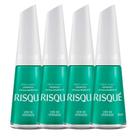 Kit 4 Esmalte Risqué Cor Ver de Verdade com 8ml