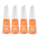 Kit 4 Esmalte Risqué Cremoso Nova Cor Antes Sol que Mal Iluminada 8ml