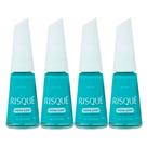 Kit 4 Esmalte Risqué Cremoso Nova Cor Oi Sumida 8ml