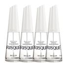 Kit 4 Esmalte Risqué Incolor Natural Hipoalergênico com 8ml Kit 4 Esmalte Risqué Incolor Natural Hipoalergênico com 8ml