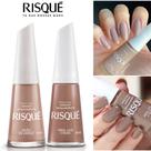 Kit 4 Esmalte Risque Tons Nudes Cremoso Hipoalergênico Kit 4 Esmalte Risque Tons Nudes Cremoso Hipoalergênico