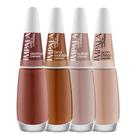 Kit 4 Esmaltes Coleção A Sua Moda Tons Marrom Nude Impala