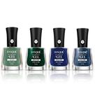 Kit 4 Esmaltes Risqué Diamond Gel Tons Verdes E Azul Kit 4 Esmaltes Risqué Diamond Gel Tons Verdes E Azul