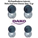Kit 4 Espalhadores Completo Laterais Fogão Dako Supreme 5 Bocas - 2pq / 2gr