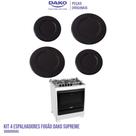 Kit 4 Espalhadores Laterais Fogão Dako Supreme 5 Bocas - 2pq / 2gr Kit 4 Espalhadores Laterais Fogão Dako Supreme 5 Bocas - 2pq / 2gr