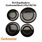 Kit 4 Espalhadores tampinhas para fogão Continental Bosch 2 Pequenas/1 Média/1 Grande