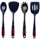 Kit 4 Espatula Colher De Arroz Peixe Carne Fritura 34 cm