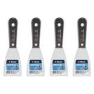Kit 4 Espatula De Aço Polido 6,4cm Resistente Atlas