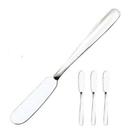 Kit 4 Espatulas Aço Inox 14,9cm SQ Para Manteiga Patê Geleia