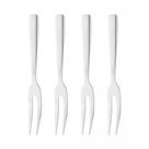 Kit 4 Espatulas e 4 Garfos Para Patê Geleia Petiscos Aço Inox 13,5cm Wolff C29
