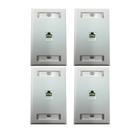 Kit 4 Espelhos de Parede 4x2 com 1 saída Rj45 Cat6