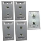 Kit 4 Espelhos de Parede duplo RJ45 Cat5