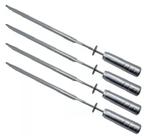 Kit 4 Espeto Espada Para Grill Giratória Inox para Churrasco Kit 4 Espeto Espada Para Grill Giratória Inox para Churrasco