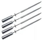 Kit 4 Espeto Espada Para Grill Giratória
