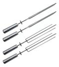 Kit 4 Espetos 2 Tridente 2 Espada P Gira Grill infinity grill