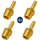 KIT 4 Espigão Adaptador 1/2 Macho Gás Encanado Forno Fogão KIT 4 Espigão Adaptador 1/2 Macho Gás Encanado Forno Fogão