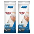 Kit 4 Esponja Super Fibra Limpeza Sem Risco Bucha Branca