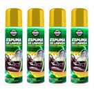 Kit 4 Espuma Limpa Tudo 400ml Couro Estofado Sofá Roda Kit 4 Espuma Limpa Tudo 400ml Couro Estofado Sofá Roda