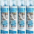 Kit 4 Espumas Mágica Carro, Casa Tenis Multiuso Para Limpeza Geral Spray Aerossol 400ml