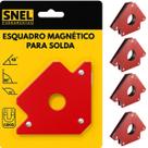 Kit 4 Esquadro Magnético Para Inversora Solda 12kg Serralheiro Snel Ferramentas