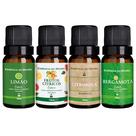 Kit 4 Essências Aromatizador/Difusor 10ml - Energia Cítricos