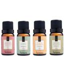 Kit 4 Essencias Via Aroma 10ml Aromaterapia