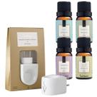 Kit 4 Essências Via Aroma Aromaterapia 10ml + Aromatizador Original