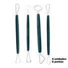 Kit 4 Estecas de Metal DAS para Modelagem