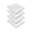 Kit 4 Estrado Palete Plástico 40x40x4,5cm Modular Branco