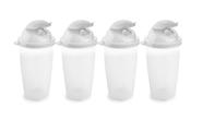 Kit 4 Farinheiros Açucareiro Plasútil 740ml Com Tampa E Bico