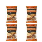 Kit 4 Farofa de Mandioca Temperada Com Torresmo 250g Saborosa