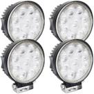 Kit 4 Farol de Milha Led Universal 10V 30V 27W 9 Leds Cinoy YN-FA001 7000K Redondo 11 Cm
