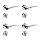 Kit 4 Fechaduras Banheiro Classic Cromado Acet 691-80b Pado