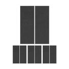 Kit 4 Feltro Adesivo Retangular 127x51mm Preto Com 2 Unid Kit 4 Feltro Adesivo Retangular 127x51mm Preto Com 2 Unid