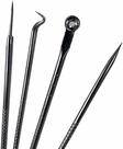 Kit 4 Ferramentas Extrator De Cravo Curetas Inox Com Estojo