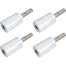 Kit 4 filme stretch plastico empacotamento manual 150mm x 300m vonder
