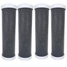 Kit 4 Filtro Refil Carbon Block 10'' X 2 1/2 5 Micra