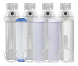Kit 4 Filtros Caixa D'agua Cavalete Pou Carvão Plissado Pp Branco Kit 4 Filtros Caixa D'agua Cavalete Pou Carvão Plissado Pp Branco