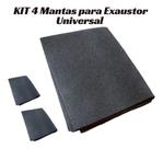 Kit 4 Filtros Manta Para Exaustor Universal Suggar Cinza