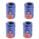 Kit 4 Fio Encala Torcido Azul Rolo 200gr Várias Bitolas Para Pesca Profissional Rede Tralha Tarrafa