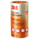 Kit 4 Fita Adesiva Durex Embalagem 3M Transparente 48MM X 50M