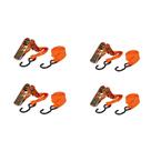Kit 4 Fita Cinta C/ Catraca P/ Amarrar Amarração de Carga Mudanças Embarcação Barco Jetski Quadriciclo Caminhão 4,5 mts